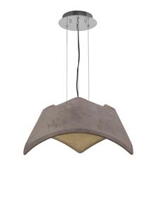 M4815  Maui Pendant 3 Light Cement Effect